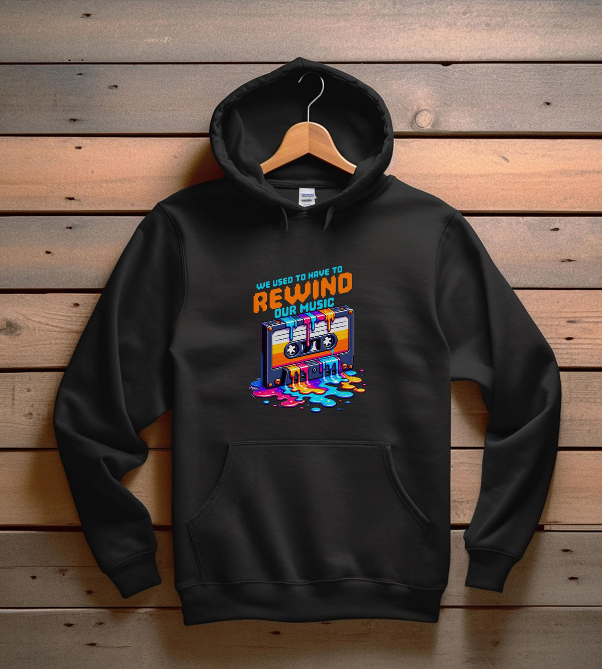 Y2K Hoodie aesthetic hoodie We used to have to Rewind our Music Hoodie Vintage Hoodie Cassette Tapes Hoodie Unisex Retro Music Hoodie Hoodie – Easygoing Wear · Great Gift For Fans
