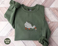 Silly Goose Embroidered Sweatshirt Funny Goose Gift Goose Lover Drinking Shirt Trendy Fall Cocktail Crewneck Espresso Martini Sweater Sweatshirt – Premium Graphic · High-Quality Print