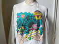 Vintage 9039s Pensacola Interstate Fair White Long Sleeve TShirt Size XL Graphic Tee – Warm & Stylish · High-Quality Print