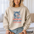 Childless Cat Lady Sweater Vote Sweatshirt Election Sweater Feminist Sweater Womens Rights Political Gift Kamala Harris 2024 Sweater Sweatshirt – Feel-Good Design · High-Quality Print