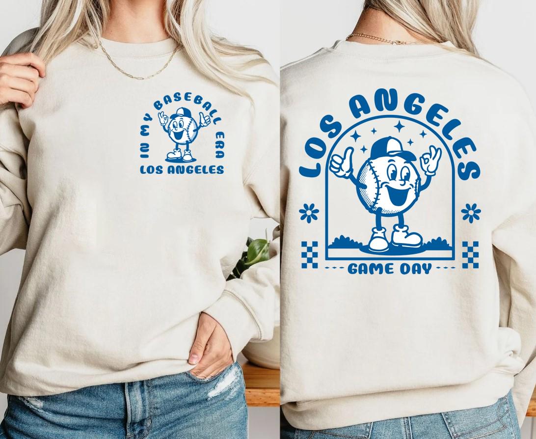Los Angeles Baseball Era Vintage 2 Side Sweatshirt Los Angeles Baseball Gameday Retro Hoodie In My Baseball Era Cute Shirt Gift For Fans Hoodie – Feel-Good Design · Great Gift For Fans