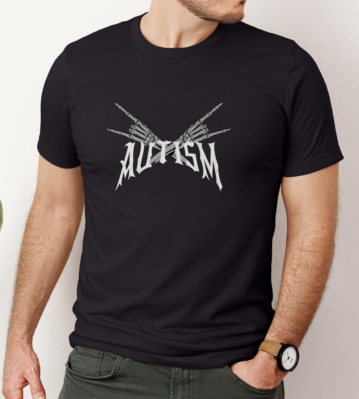 Autism Awareness Shirt Autism Aware TShirt Autism T Shirt Autism skull rock hands Autism Support Shirt Autism Month Shirt Graphic Tee – Feel-Good Design · Trending Graphic Apparel