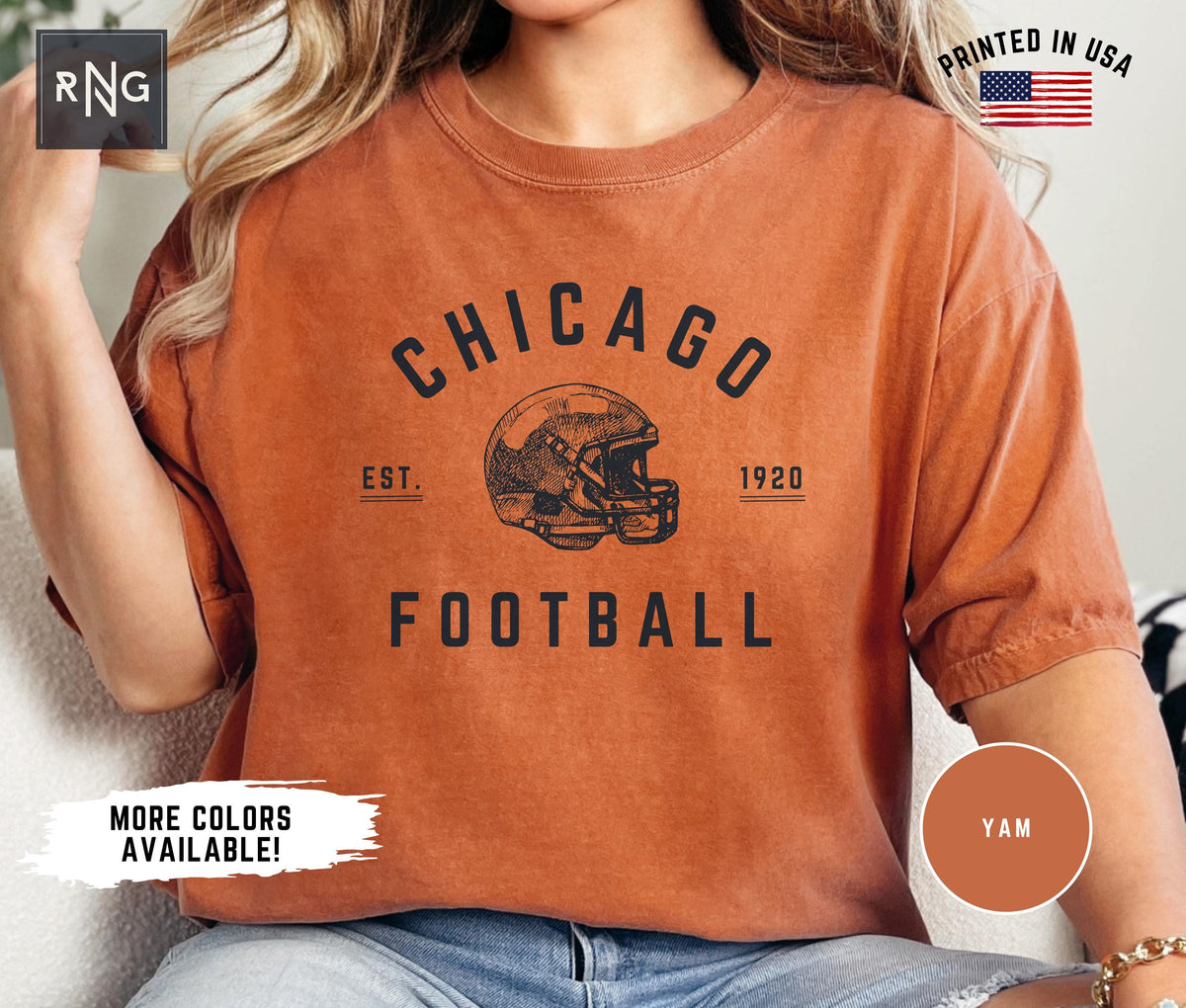 Chicago Football Shirt Bear Football Gameday Shirt Chicago Football Apparel Chicago Sports Apparel Retro Bear Football Fan Gift Idea Graphic Tee – Feel-Good Design · High-Quality Print