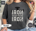 Iron Sharpens Iron Shirt Christian Shirt Religious Shirt Bible Verse Shirt Modern Christian Shirt Christian Gift Idea Proverbs 2717 Graphic Tee – Premium Graphic · Great Gift For Fans
