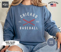 Chicago Baseball Sweatshirt Retro Cub Baseball Sweatshirt Cub Baseball Crewneck Chicago Sports Fan Apparel Retro Cub Fan Gift Sweatshirt – Warm & Stylish · Top Pick For Any Outfit