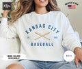 Kansas City Baseball Sweatshirt Retro Royal Baseball Sweatshirt Royal Baseball Crewneck Kansas City Sports Fan Apparel Royal Gift Sweatshirt – Soft Feel · Perfect For Daily Wear