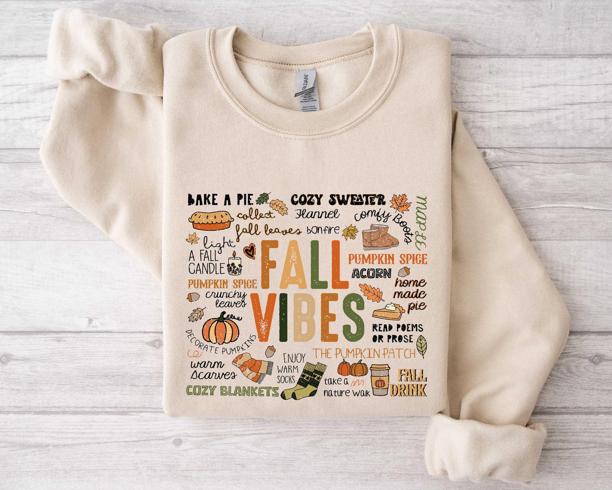 Fall Vibes Sweatshirt Halloween Sweatshirt Fall Sweatshirt Fall Leopard Sweatshirt Fall Time Sweatshirt Cute Thanksgiving Sweatshirt Sweatshirt – Premium Graphic · Must-Have Style