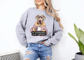 Funny Dog Sweatshirt Dog Drinking Coffee My Weimaraner Is My Therapist Sweatshirt Cute Dog Lover Gift Cozy and Humorous Sweatshirt Sweatshirt – Feel-Good Design · Trending Graphic Apparel