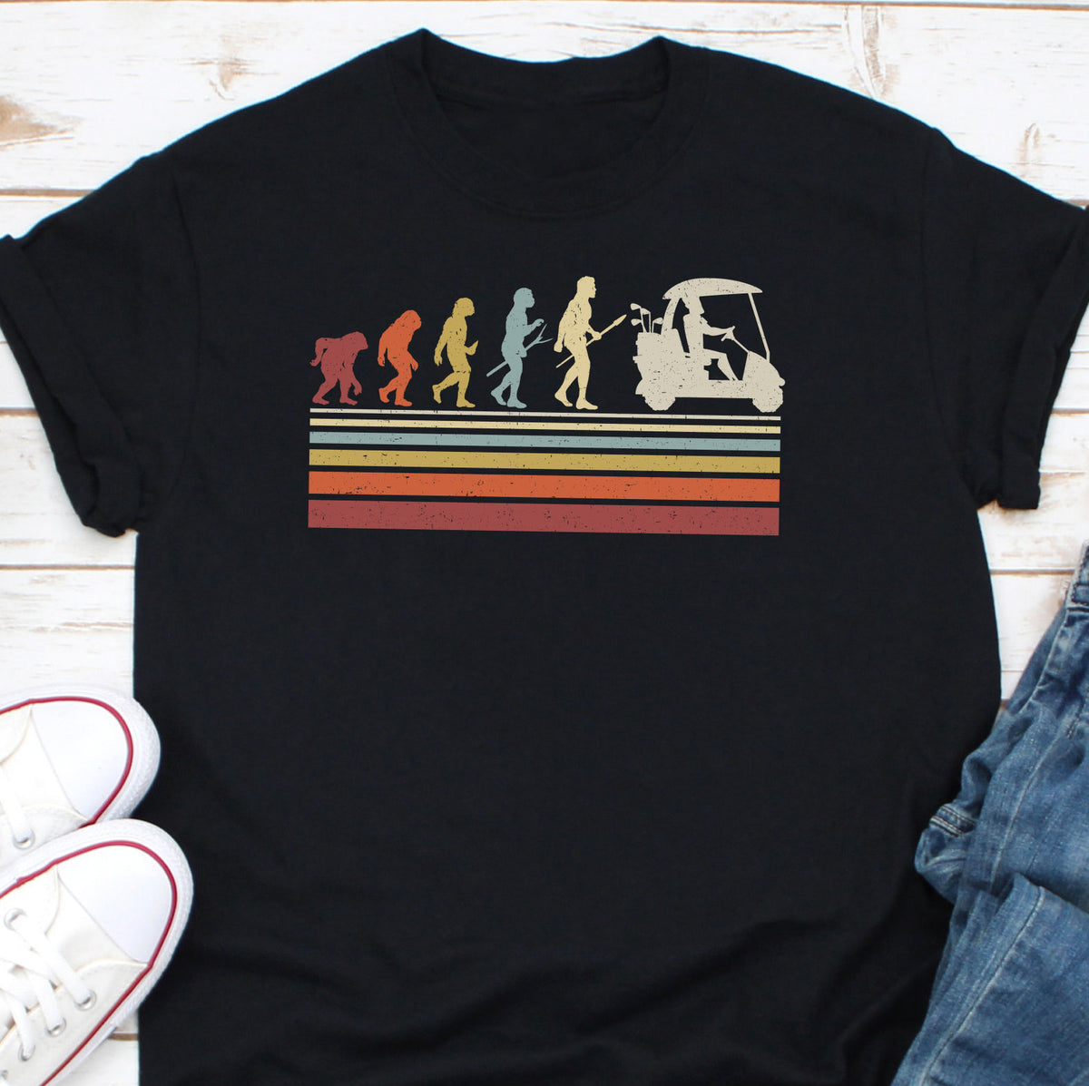 Golf Evolution funny T shirt golfer Humor Golf player gifts funny golf players shirt Golf evolution shirts Gifts for golfers Gifts for men Graphic Tee – Everyday Comfort · Must-Have Style