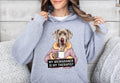 Funny Dog Therapist Hoodie Unisex Hoodie Drinking Coffee My Weimaraner Is My Therapist Hoodie Cute Dog Lover Gift Hoodie Hoodie – Soft Feel · Top Pick For Any Outfit
