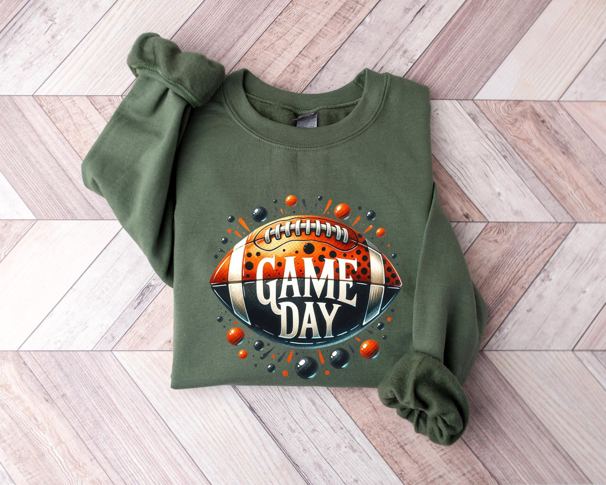 Game Day Sweatshirt Gameday Sweater Game Day Crewneck Unisex Gameday Shirt Gameday Outfit Shirt Football Baseball Softball Sweatshirt – Soft Feel · Trending Graphic Apparel