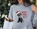 Xmas Hoodie Doberman Pinscher Dog Wearing Red Santa Hat Saying Merry Xmas All Christmas Sweater Xmas Jumper Day Holiday Dog Lover Gift Hoodie – Feel-Good Design · Perfect For Daily Wear