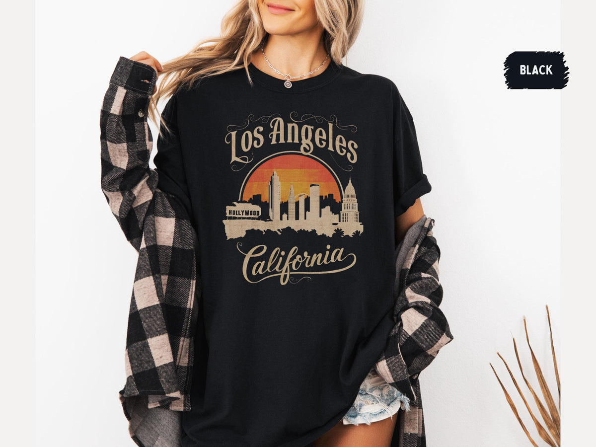 Los Angeles Comfort Colors shirt Hollywood Tshirt California T shirt Vacation tee Los Angeles Apparel Los Angeles Souvenir Vacation Gifts Graphic Tee – Bold Style · Great Gift For Fans