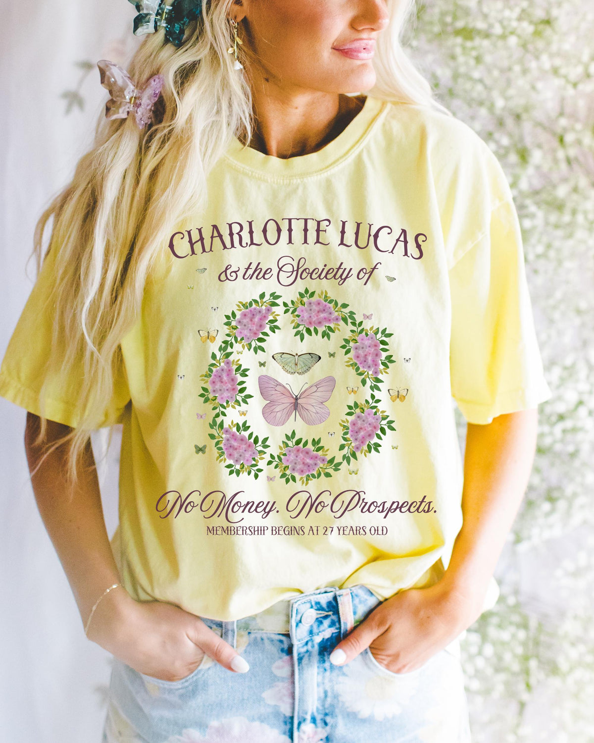 Pride and Prejudice Jane Austen TShirt for 27th Birthday Boho Charlotte Lucas Classic Literature Tee Shirt for Historical Romance Reader Graphic Tee – Aesthetic Look · Trending Graphic Apparel