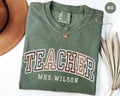 Custom Teacher Shirt Teach Team Shirts Personalized School Tshirt Fall Teacher Gift Customized Mrs Teacher Shirt Graphic Tee – Aesthetic Look · Trending Graphic Apparel