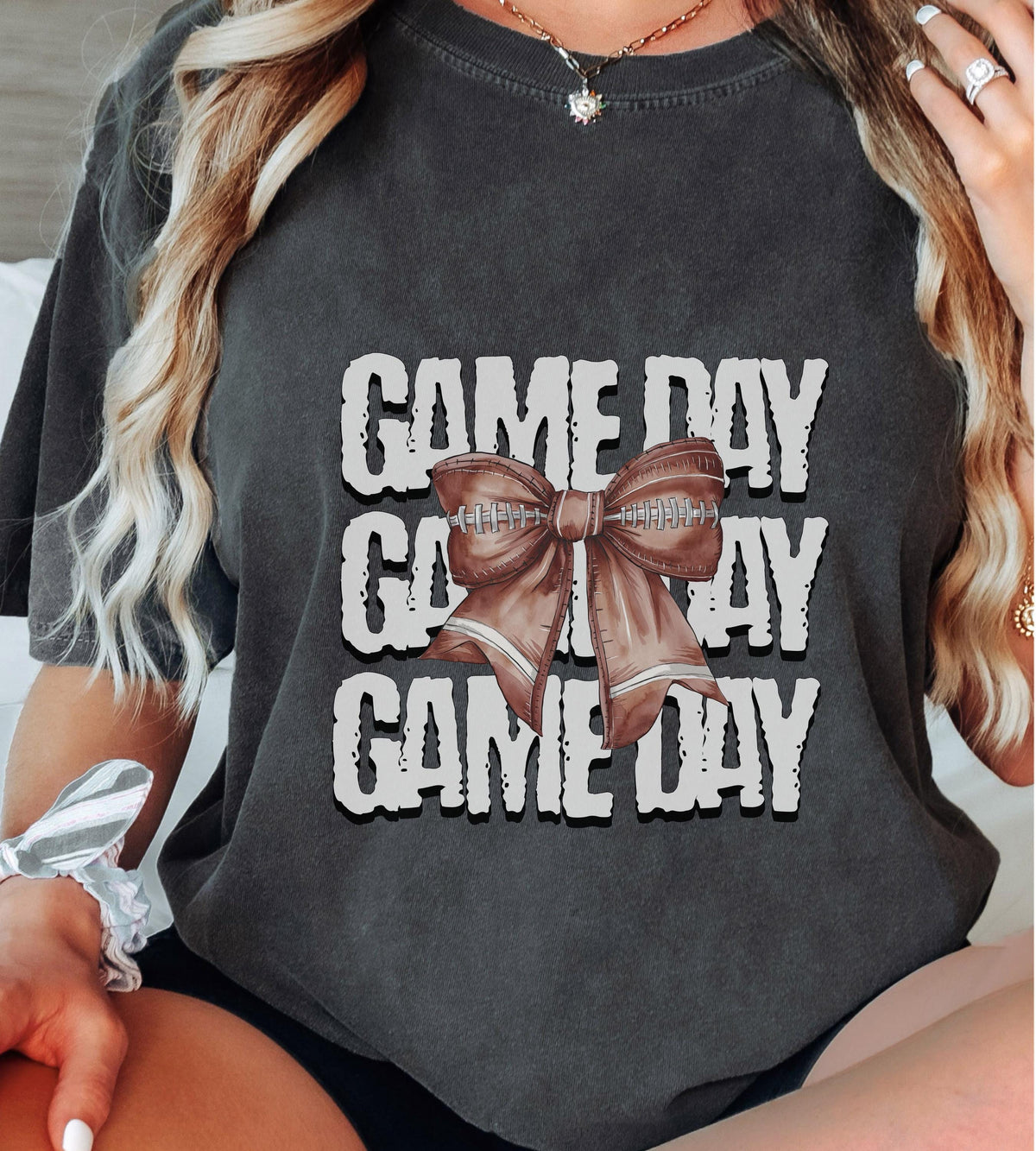 Game Day Football Shirt Football Mom ShirtFootball Mama Shirt Football Tee ShirtSports Mom Shirt Mothers Day Gift Graphic Tee – Fan Favorite · Perfect For Daily Wear