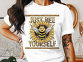 Just Bee Yourself Funny Bee T Shirt for Women Ladyfit Cute Graphic Tees Fun Summer Casual Top Gift for Her Graphic Tee – Fan Favorite · Must-Have Style