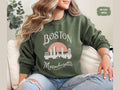 Vintage Boston Sweatshirt Massachusetts Sweater Boston Crewneck Souvenir Boston Vacation Sweats Boston city Skyline Pullover Boston gift Sweatshirt – Everyday Comfort · Trending Graphic Apparel