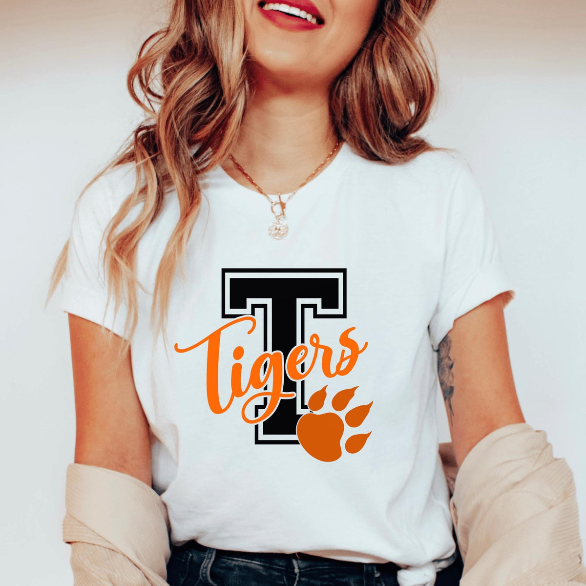 Tiger School Mascot Shirt School Team Shirt Favorite Team Shirt Tiger Team Mascot Shirt Tigers School Spirit Tee Custom Mascot Shirts Graphic Tee – Easygoing Wear · Perfect For Daily Wear