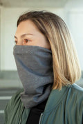 Tribal Face Mask SHIPIBO CONIBO GLOW Grey Festival Mask Dust Mask Cotton Face Mask Neck Gaiter Bandana Snood Rave Dust Mask Graphic Tee – Aesthetic Look · Great Gift For Fans