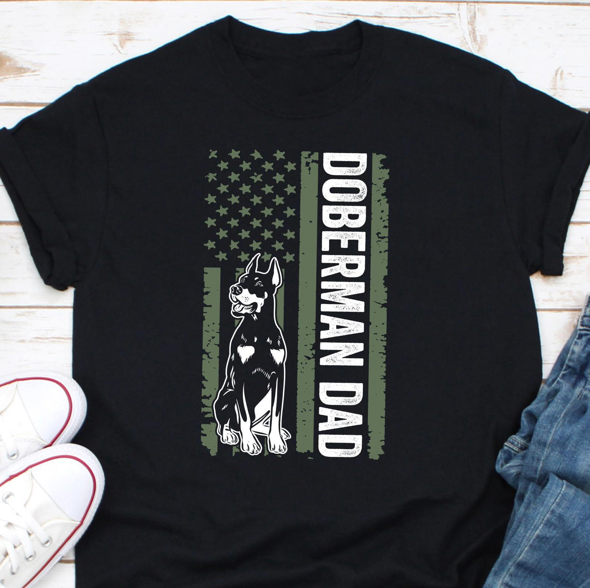Doberman Dad shirt Doberman Shirt for Men Doberman Gift Dog Dad Dog Dad Gift Doberman US Shirt Fur Parent Shirt Dog Parents Shirt Graphic Tee – Bold Style · Perfect For Daily Wear