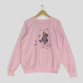 Vintage 80s Bear Big Image Sweatshirt Medium Pink Bear Crewneck Jumper Pullover Sweater American Nature Made In USA Size M Sweatshirt – Bold Style · High-Quality Print