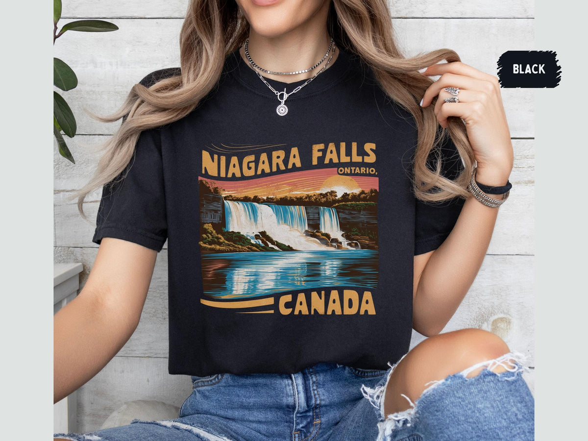 Niagara Falls Ontario Canada Comfort Colors Shirt Niagara Falls Souvenir Canada Tee New York State travel tee Niagara Falls Gift Family Trip Graphic Tee – Easygoing Wear · Top Pick For Any Outfit