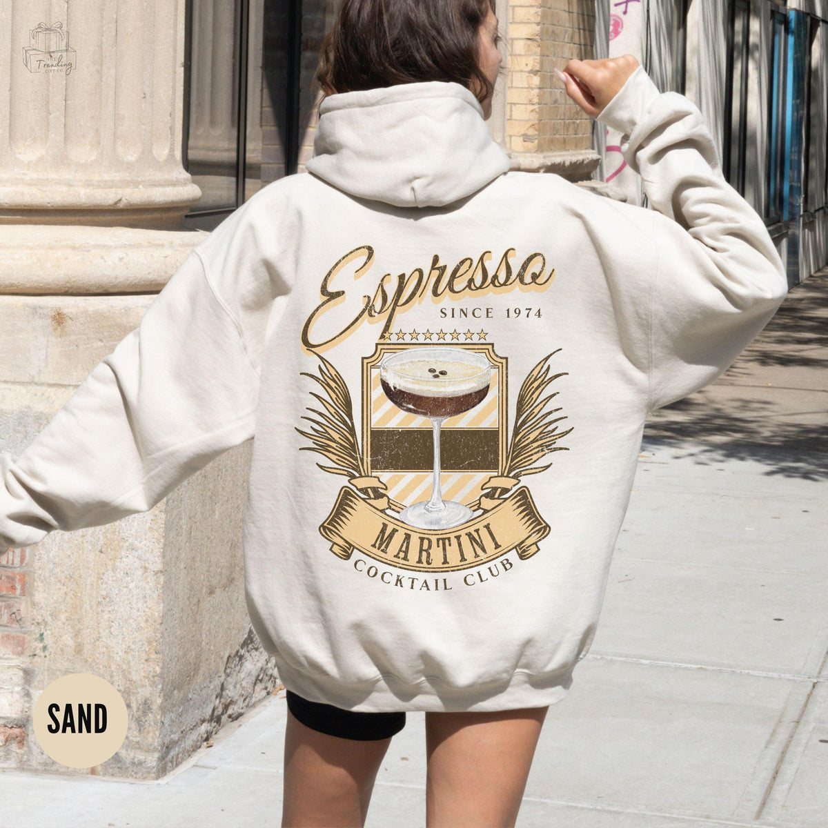 Espresso Martini Social Club Sweatshirt Signature Cocktail Trendy Hoodie Coffee Lovers Gift Alcohol Crewneck Tini Time Girlfriend Gift Hoodie – Everyday Comfort · High-Quality Print