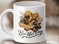 Beetiful Day Coffee Mug Funny Bee Design Bee Tea Mug Bee Gift Idea Perfect for Bee Lovers Cute Bee Cup Unique Bee Mug Graphic Tee – Everyday Comfort · Perfect For Daily Wear