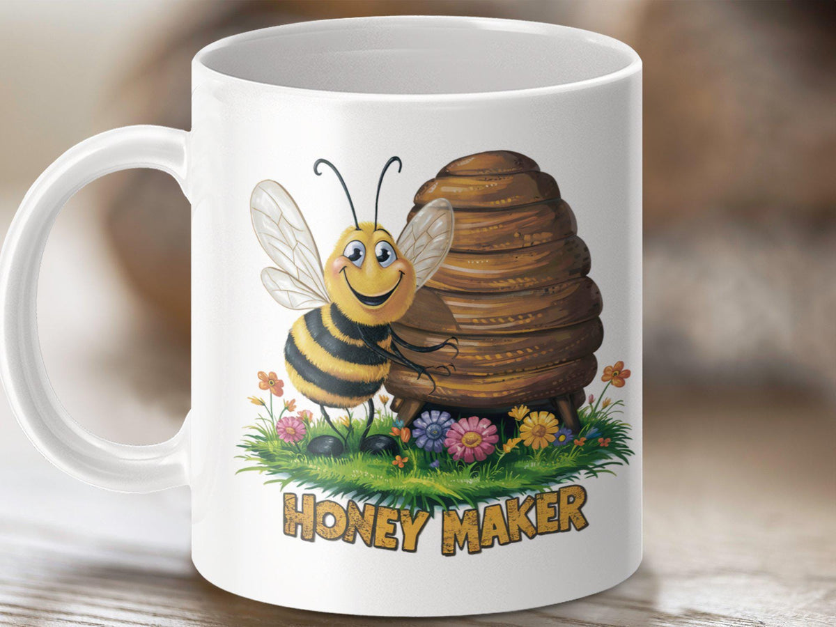Coffee Mug with Funny Bee Design Honey Maker Mug Bee Tea Mug Cute Bee Gift Idea Bee Lover Gift Bee Hive Mug Honey Bee Cup Office Mug Graphic Tee – Warm & Stylish · Top Pick For Any Outfit