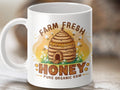 Farm Fresh Honey Coffee Mug Pure Organic Raw Bee Tea Mug Funny Bee Design Cute Bee Hive Mug Bee Gift Idea Graphic Tee – Feel-Good Design · Top Pick For Any Outfit