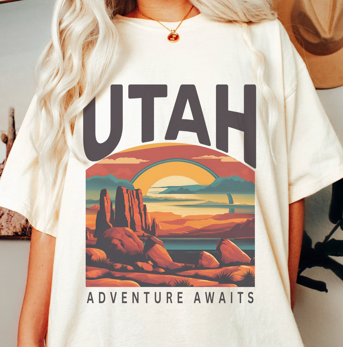 Retro Utah Tshirt Hiking Gift Tee Graphic Tee – Feel-Good Design · High-Quality Print