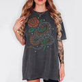 Comfort Colors Cool Snake TShirt Gifts for Her Trendy Animal T Shirts Flower Graphic Tees Floral Outfit Aesthetic Reptile Clothing Graphic Tee – Easygoing Wear · High-Quality Print