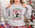Xmas sweater Christmas Sweatshirt Festive Sweater For Dog Lover All I Want For Christmas Is My Miniature Pinscher Funny Xmas Sweater Sweatshirt – Soft Feel · Trending Graphic Apparel