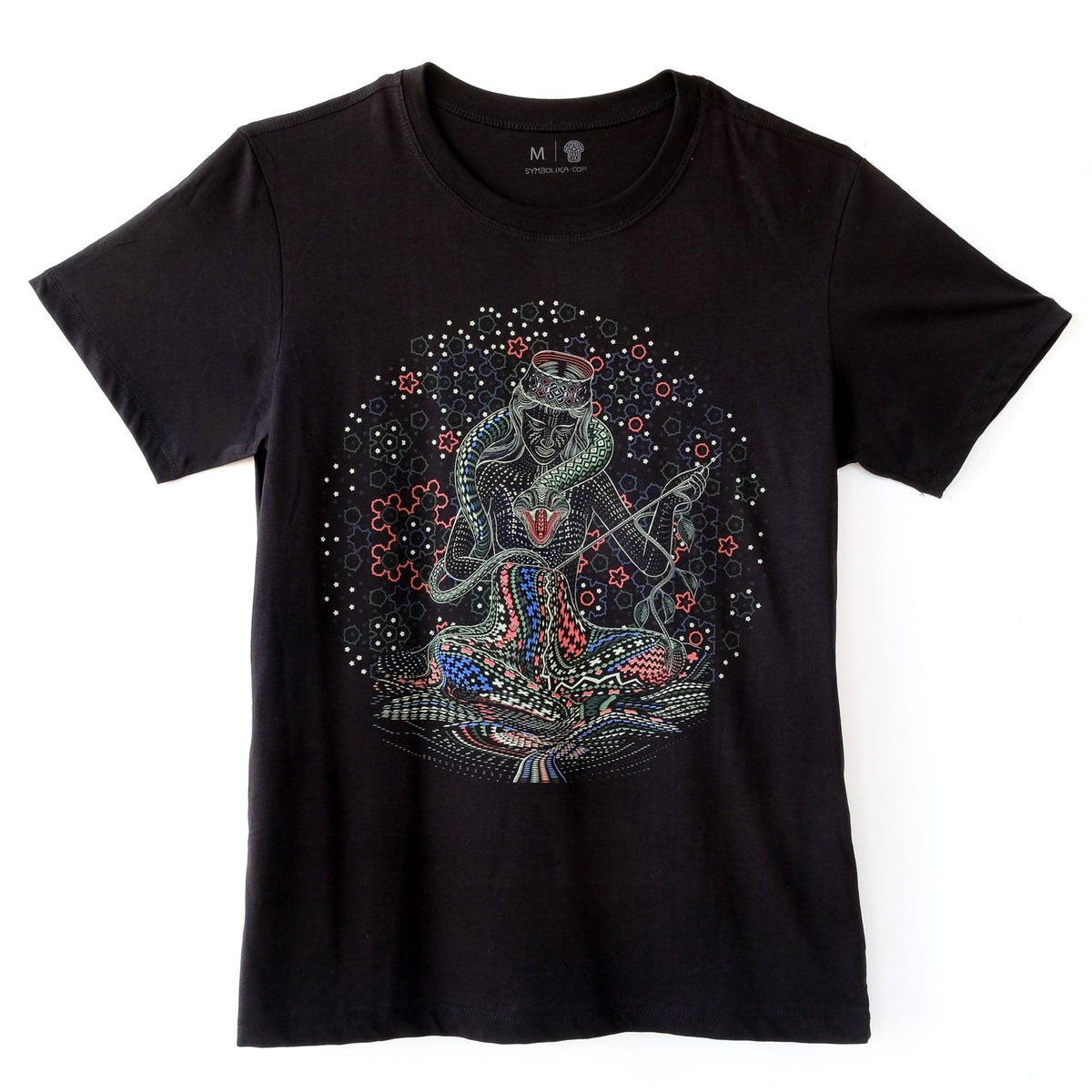 UV Reactive Psy T Shirt Song Weaving Black Cotton Goa Clothes Screenprinted Trance Clothing Burning Man Festival Psychedelic Ayahuasca Tee Graphic Tee – Premium Graphic · Must-Have Style