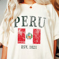 Peru Flag Tshirt South America Gift Tee Graphic Tee – Feel-Good Design · Perfect For Daily Wear