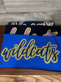 Wildcats T shirt Made with Real Glitter Custom School Mascot Shirt For Sports Mom Spirit Tee Personalize with your Glitter Color Graphic Tee – Easygoing Wear · Top Pick For Any Outfit