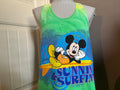 Vintage 90s Walt Disney Mickey Mouse Sunnin And Surfin Tye Dye Sleeveless Tank Top T shirt XL Tank Top – Fan Favorite · Perfect For Daily Wear