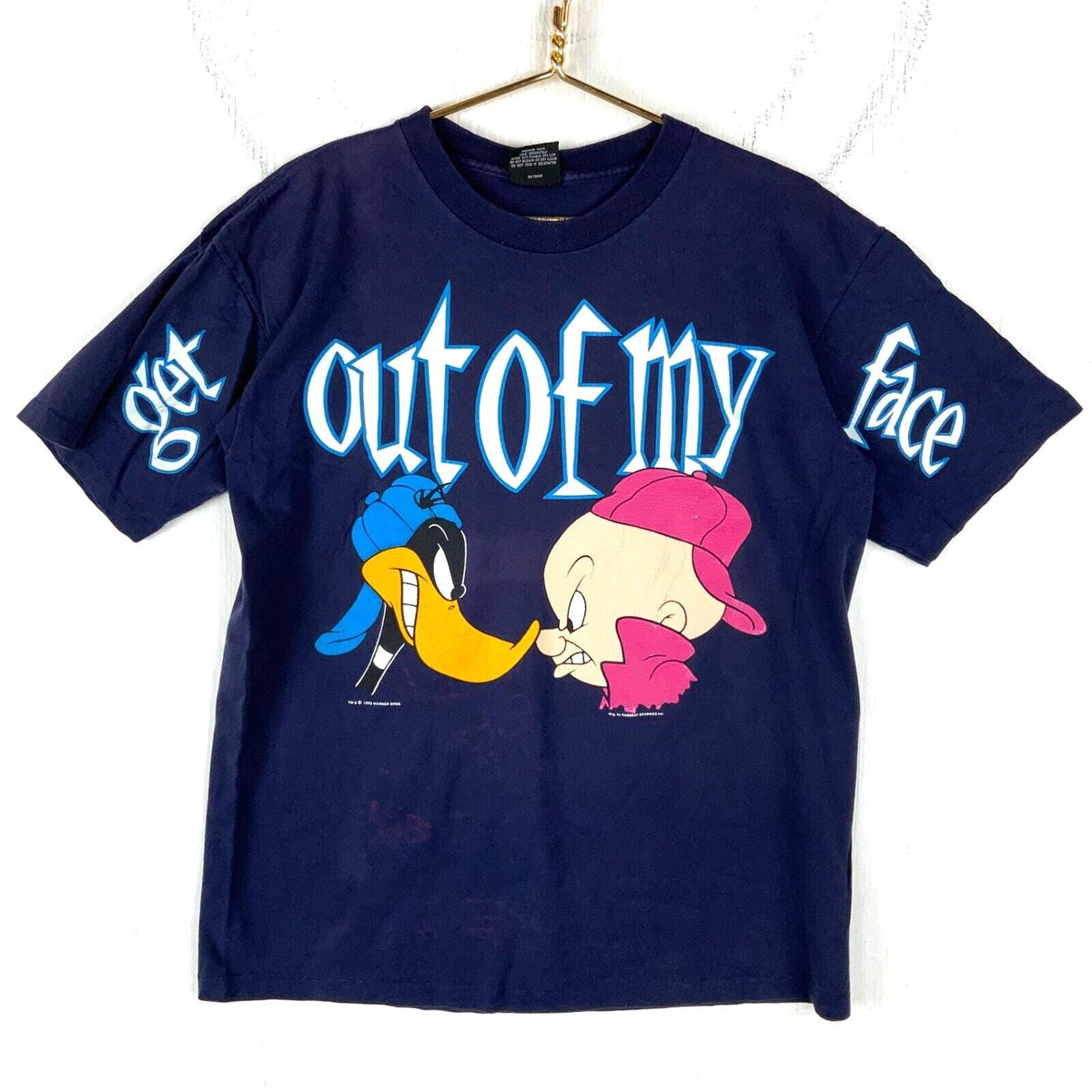 Vintage Looney Tunes TShirt Large Cartoon Daffy Duck Porky Pig Aop 1993 Graphic Tee – Cozy Vibes · Trending Graphic Apparel