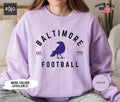 Baltimore Football Sweatshirt Raven Football Gameday Sweatshirt Baltimore Football Crewneck Baltimore Sports Apparel Raven Football Gift Sweatshirt – Fan Favorite · Top Pick For Any Outfit
