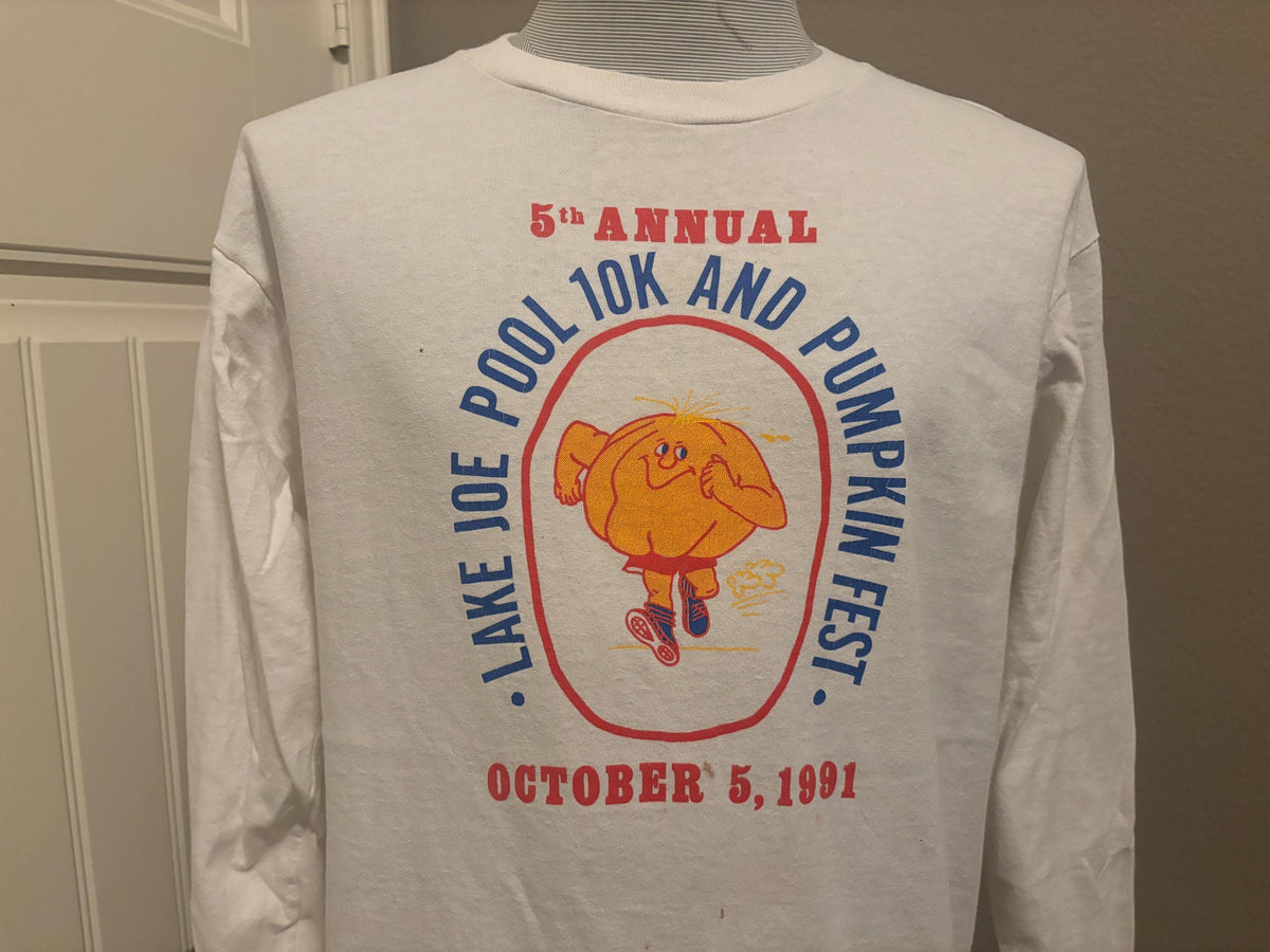 Vintage 9039s Lake Joe Pool 10k and Pumpkin Fest 1991T shirt L Graphic Tee – Soft Feel · High-Quality Print