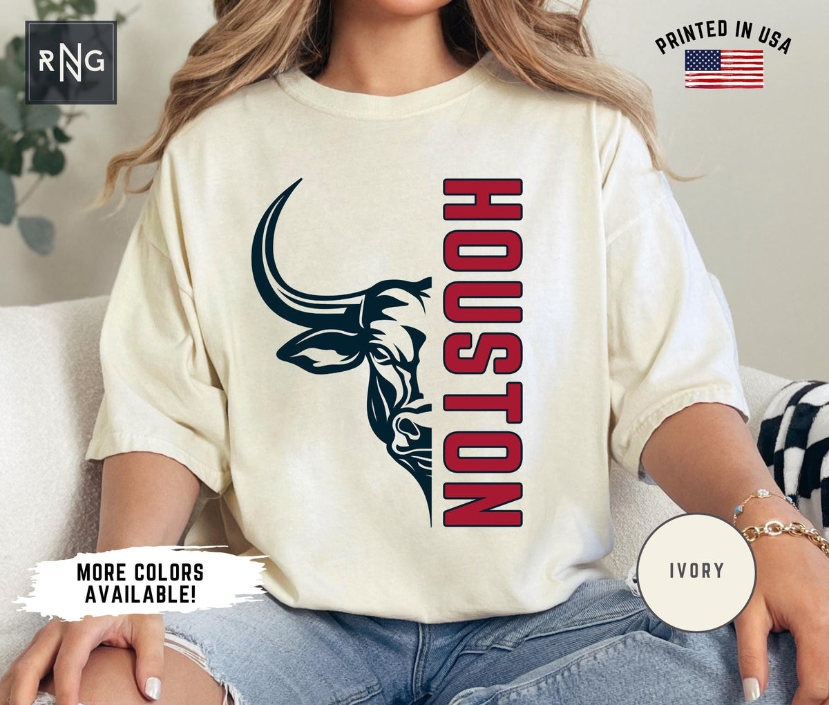 Houston Football Shirt Texan Football Gameday Shirt Houston Football Apparel Houston Sports Apparel Retro Texan Football Fan Gift Idea Graphic Tee – Soft Feel · Great Gift For Fans