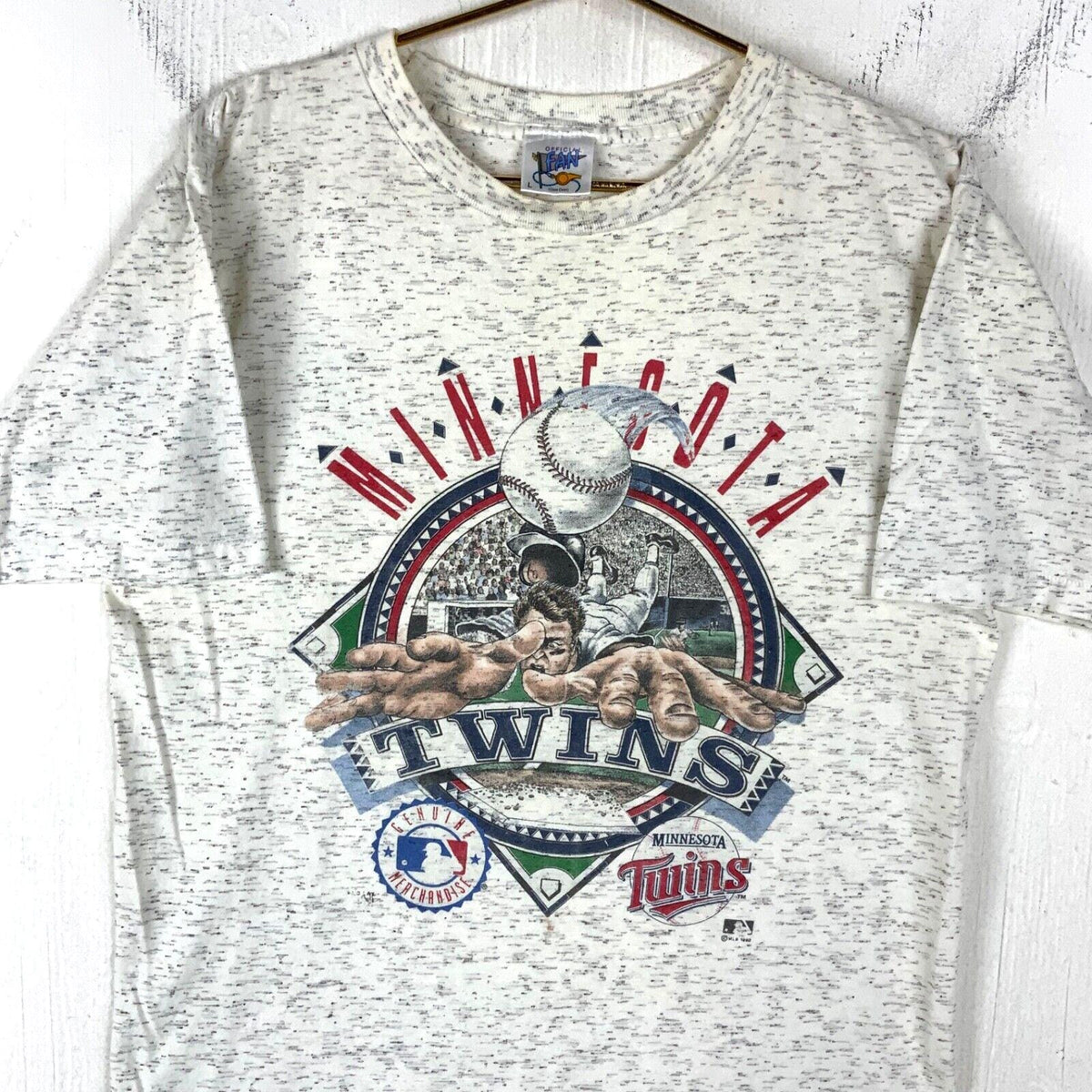 Vintage Minnesota Twins Tshirt Large White Made Usa Mlb 1992 Single Stitch 90s Graphic Tee – Bold Style · Perfect For Daily Wear