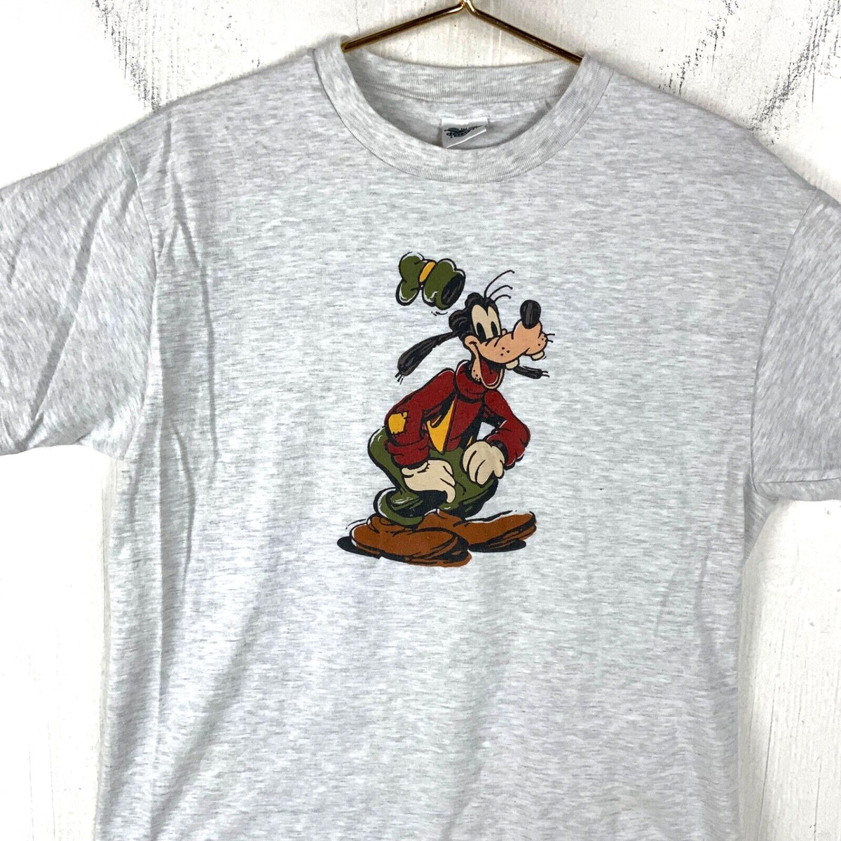 Vintage Goofy Disney TShirt Size Large Gray Cartoon Single Stitch 90s Graphic Tee – Premium Graphic · High-Quality Print