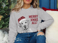 Xmas Sweater Christmas Sweatshirt Labrador Retriever Dog Santa Hat Dog Lover Gifts Pet Christmas Shirt Holiday Season Merry Xmas Jumper Sweatshirt – Soft Feel · High-Quality Print