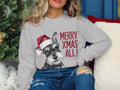 Xmas Sweater Christmas Sweatshirt Miniature Schnauzer Dog Santa Hat Dog Lover Gifts Pet Christmas Shirt Holiday Season Merry Xmas Jumper Sweatshirt – Feel-Good Design · High-Quality Print