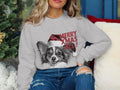 Xmas Sweater Christmas Sweatshirt Papillon Dog Santa Hat Dog Lover Gifts Pet Christmas Shirt Holiday Season Merry Xmas Jumper Sweatshirt – Feel-Good Design · Trending Graphic Apparel