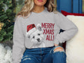 Xmas Sweater Christmas Sweatshirt Bichon Frise Dog Santa Hat Dog Lover Gifts Pet Christmas Shirt Holiday Season Merry Xmas Jumper Sweatshirt – Aesthetic Look · Trending Graphic Apparel