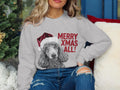 Xmas Sweater Christmas Sweatshirt Poodle Dog Santa Hat Dog Lover Gifts Pet Christmas Shirt Holiday Season Merry Xmas Jumper Sweatshirt – Bold Style · High-Quality Print