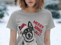 Xmas TShirt Christmas T Shirt Akita Dog Santa Hat Dog Lover Gifts Pet Christmas Shirt Holiday Season Merry Xmas TShirt Graphic Tee – Easygoing Wear · Great Gift For Fans